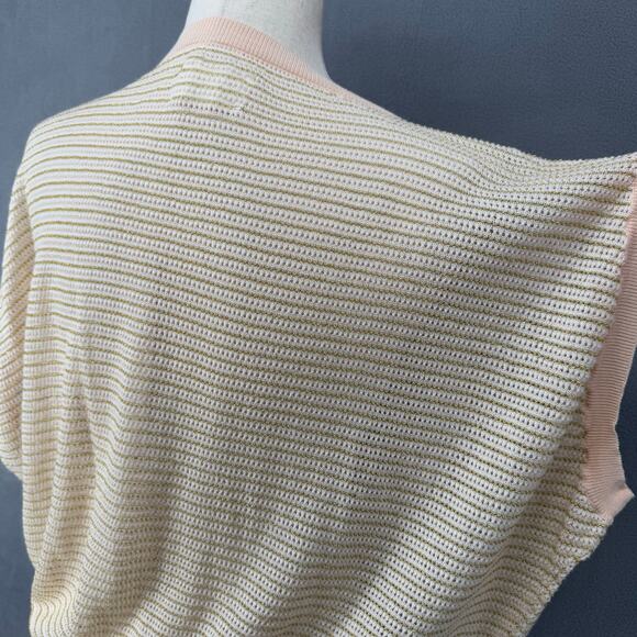 Zadig & Voltaire Sweater Vest Tifle Fish Net Coral Style SFMA2114F Womans M - Picture 11 of 15